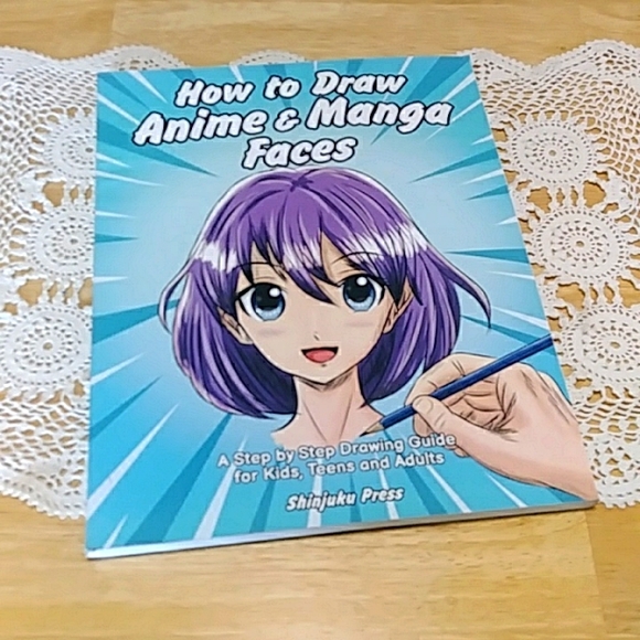 How to draw anime and manga faces, guide for kids, teens, adults - Picture 1 of 8